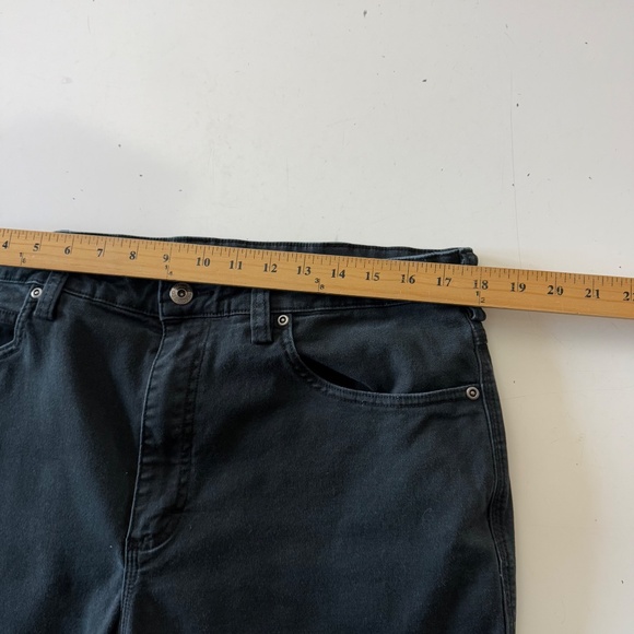 Duluth Trading Flex Fire Hose Black Denim Straight Leg Denim Jeans Mens 36 x 34 - Picture 6 of 10